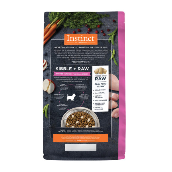 Instinct Raw Boost Real Chicken Small Breed Dry Dog Food, 1.5kg - Image 4
