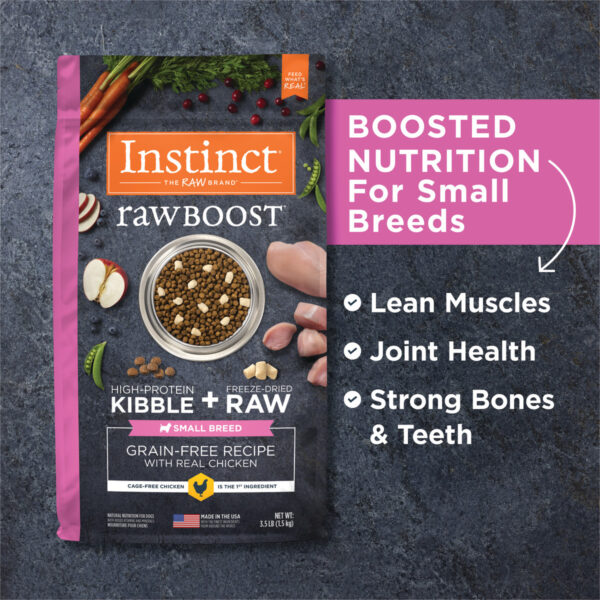 Instinct Raw Boost Real Chicken Small Breed Dry Dog Food, 1.5kg - Image 2