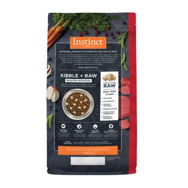 Instinct Raw Boost Real Beef Dry Dog Food, 1.5 kg - Image 4