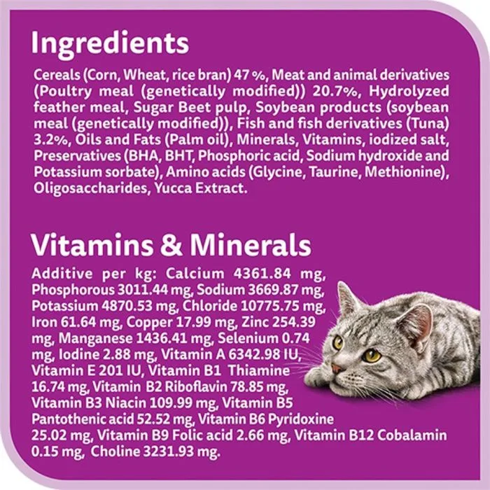 Whiskas Indoor Formula Dry Cat Food, 1.1kg - Image 2