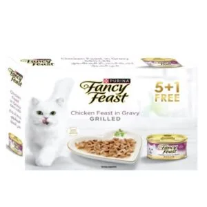 Fancy Feast Grilled Chicken Feast In Gravy Wet Cat Food, 85g, (5+1 Pack)