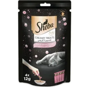 Sheba Melty Tuna and Salmon Flavor Creamy Cat Treat, 48g