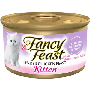 Fancy Feast Classic Pate Tender Chicken Feast Wet Kitten Food, 85g