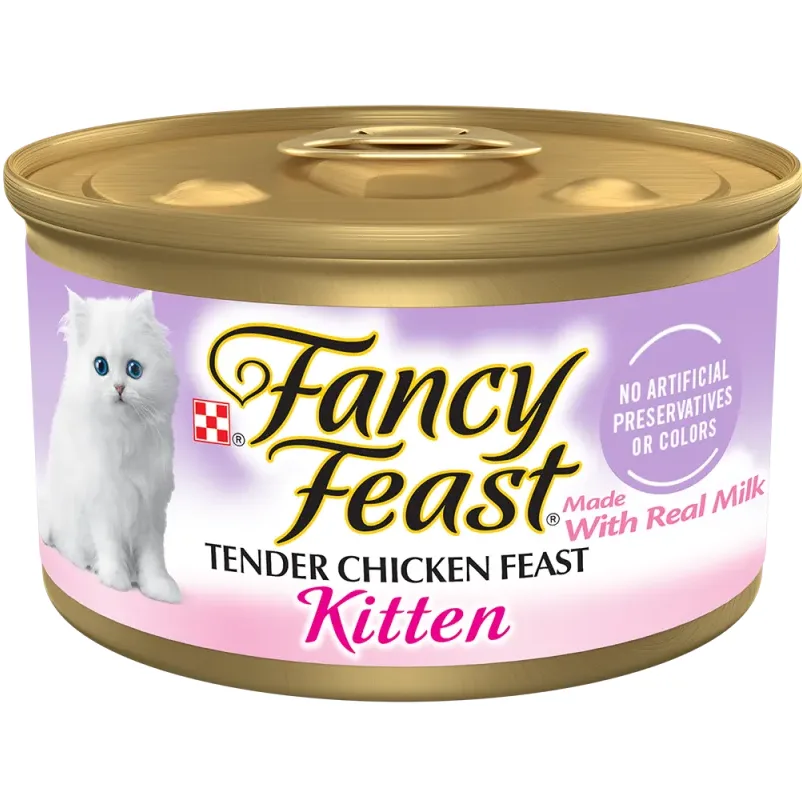 Fancy Feast Classic Pate Tender Chicken Feast Wet Kitten Food, 85g