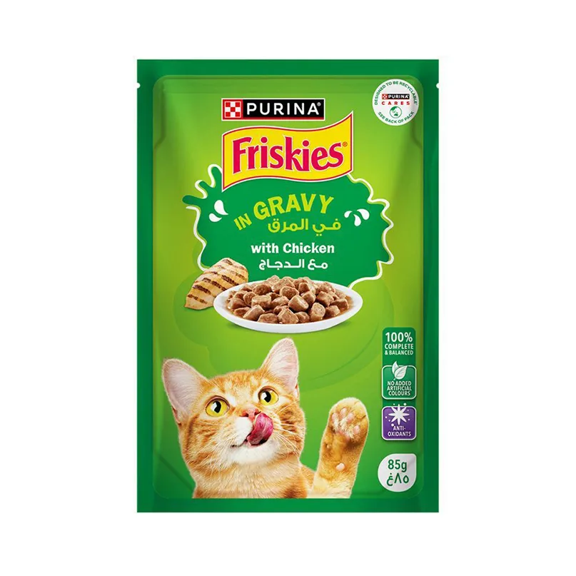 Friskies Chicken Chunks in Gravy Wet Cat Food, 85g