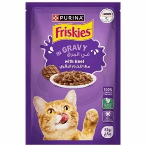 Friskies Beef in Gravy Wet Cat Food, 85g