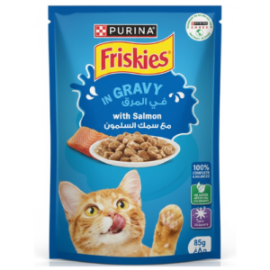 Friskies Salmon Chunks in Gravy Wet Cat Food, 85g