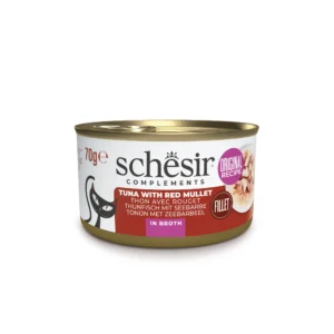 Schesir Tuna with Red Mullet in Broth Wet Cat Food, 70g