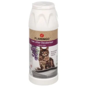 Flamingo Cat Litter Deodorizer, Lavender Scented, 750g