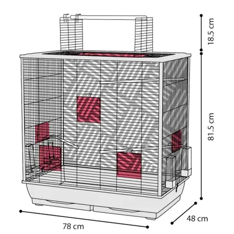 Flamingo Parakeet Cage Siri, Copper Black - Image 2