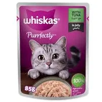 Whiskas Purrfectly Fish with Tuna Wet Cat Food, 85g