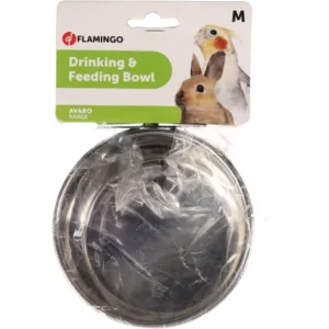 Alternative view of Flamingo Avaro Round Silver Feeding and drinking bowl