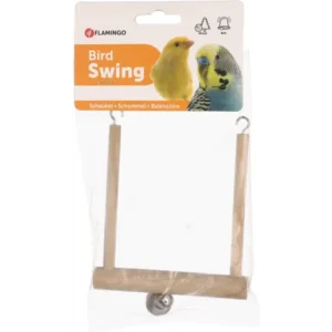 Alternative view of Flamingo Wooden Swing Bird Toy