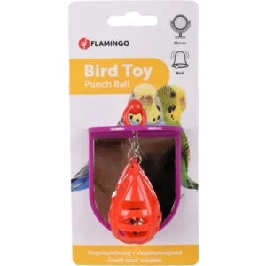 Alternative view of Flamingo Herculues Punchbag Bird Toy, Purple and Red
