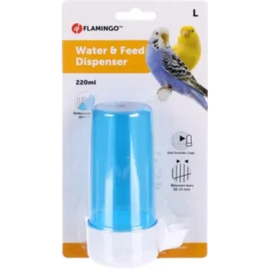 Alternative view of Flamingo Neri Round Automatic Water and Food Dispenser, Large