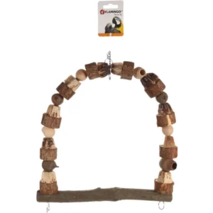 Alternative view of Flamingo Takkie Swing Parrot Toy, Brown