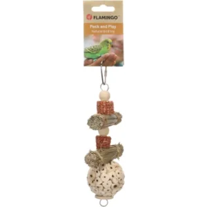 Alternative view of Flamingo Aba Parakeet Toy, Brown