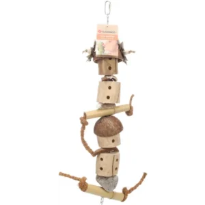 Alternative view of Flamingo Suva Parrot Toy, Brown