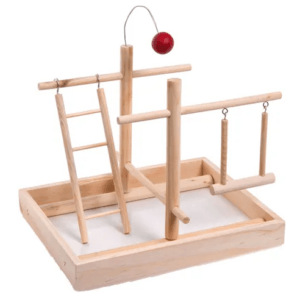 Flamingo Action Playground Bird Toy, Light Brown