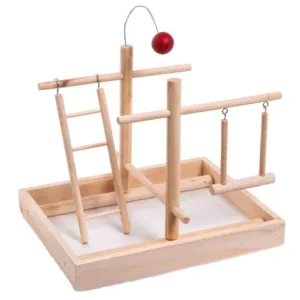 Flamingo Action Playground Bird Toy, Light Brown