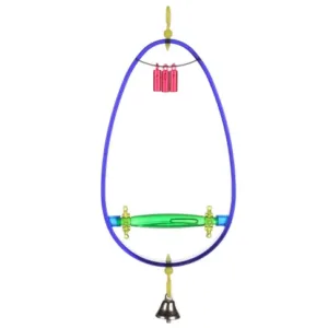 Flamingo Delta Swing Bird Toy, Blue