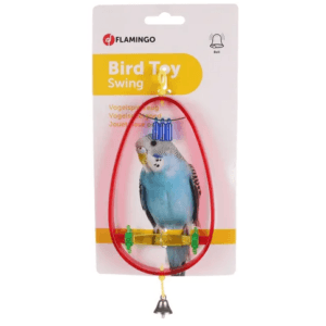 Alternative view of Flamingo Delta Swing Bird Toy, Red