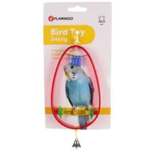 Alternative view of Flamingo Delta Swing Bird Toy, Red