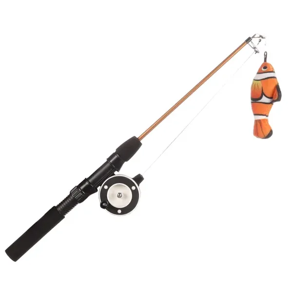 Flamingo Rodney Toy Dangler with Orange Fish