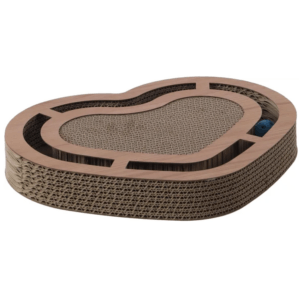 Flamingo Poro Heart Cat Scratching Toy, Brown