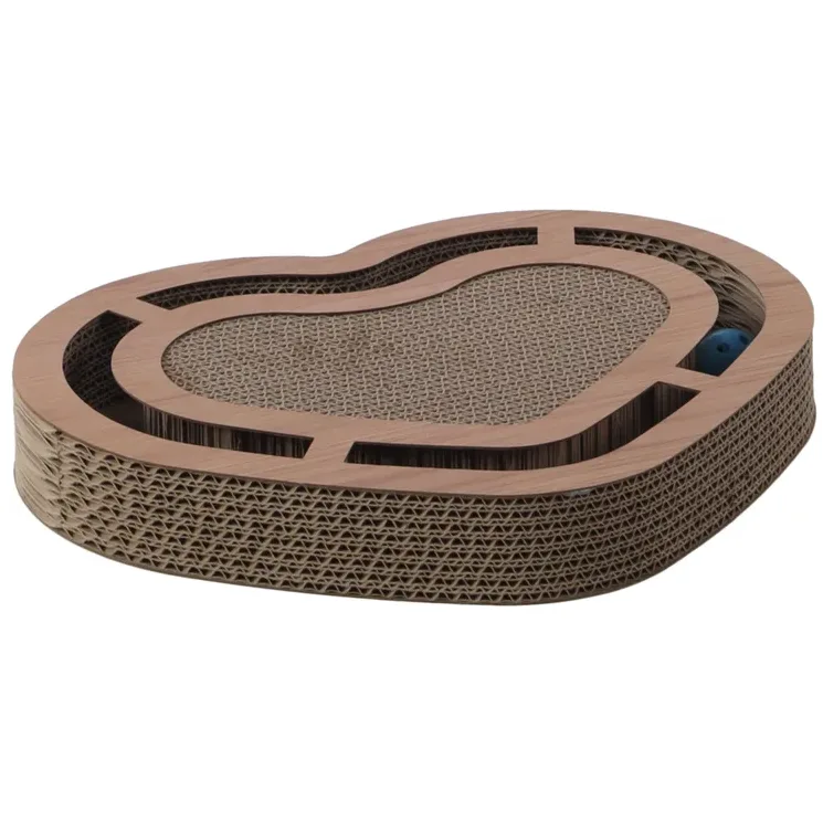 Flamingo Poro Heart Cat Scratching Toy, Brown