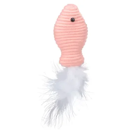 Flamingo Poppy Fish Cat Toy, Pink