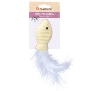 Alternative view of Flamingo Poppy Fish Cat Toy, Yellow