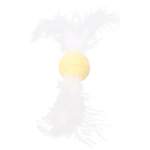 Flamingo Poppy Ball Cat Toy, Yellow