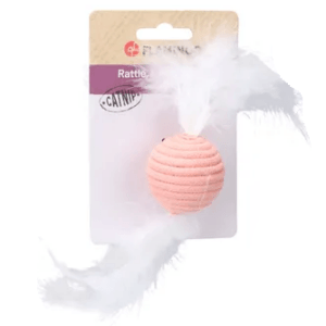Alternative view of Flamingo Poppy Ball Cat Toy, Pink