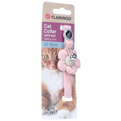 Flamingo Ada Cat Collar with Flower, Pink - Image 2