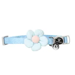 Flamingo Maya Cat Collar with Flower, Blue