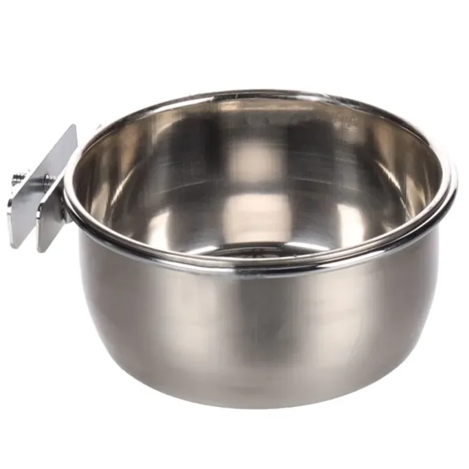Flamingo Avaro Round Silver Feeding and drinking bowl
