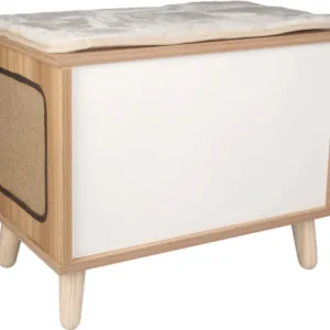 Alternative view of Flamingo Fino Scratching Furniture, White and Brown