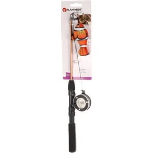 Alternative view of Flamingo Rodney Toy Dangler with Orange Fish