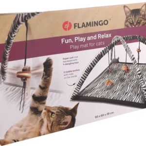 Alternative view of Flamingo Zebra Toy Playmat, White And Black
