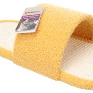 Alternative view of Flamingo Cleo Slipper Scratching Board, Yellow