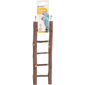 Alternative view of Flamingo Scara Ladder Parakeet Toy, Brown