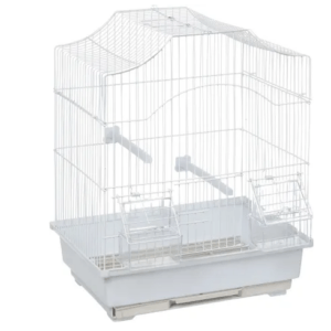 Flamingo Lampung 1 Bird Cage, White