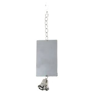 Flamingo Parrot Toy Mirror, Silver