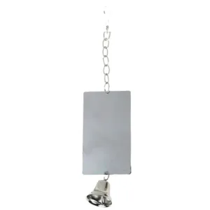 Flamingo Parrot Toy Mirror, Silver