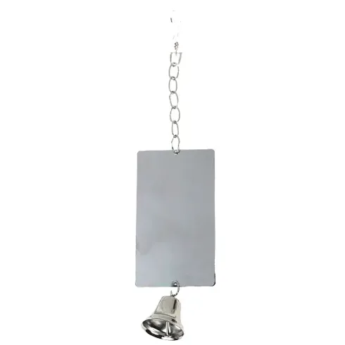 Flamingo Parrot Toy Mirror, Silver