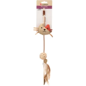 Alternative view of Flamingo Robla Dangler with Ball and Catnip, Cat Toy