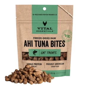 Vital Essentials Freeze-Dried Ahi Tuna Bites Cat Treats, 1.1oz