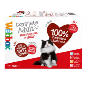 Webbox Delight Complete Adult Multipack Jelly Selection, Wet Cat Food, (12 Pieces x 100g)