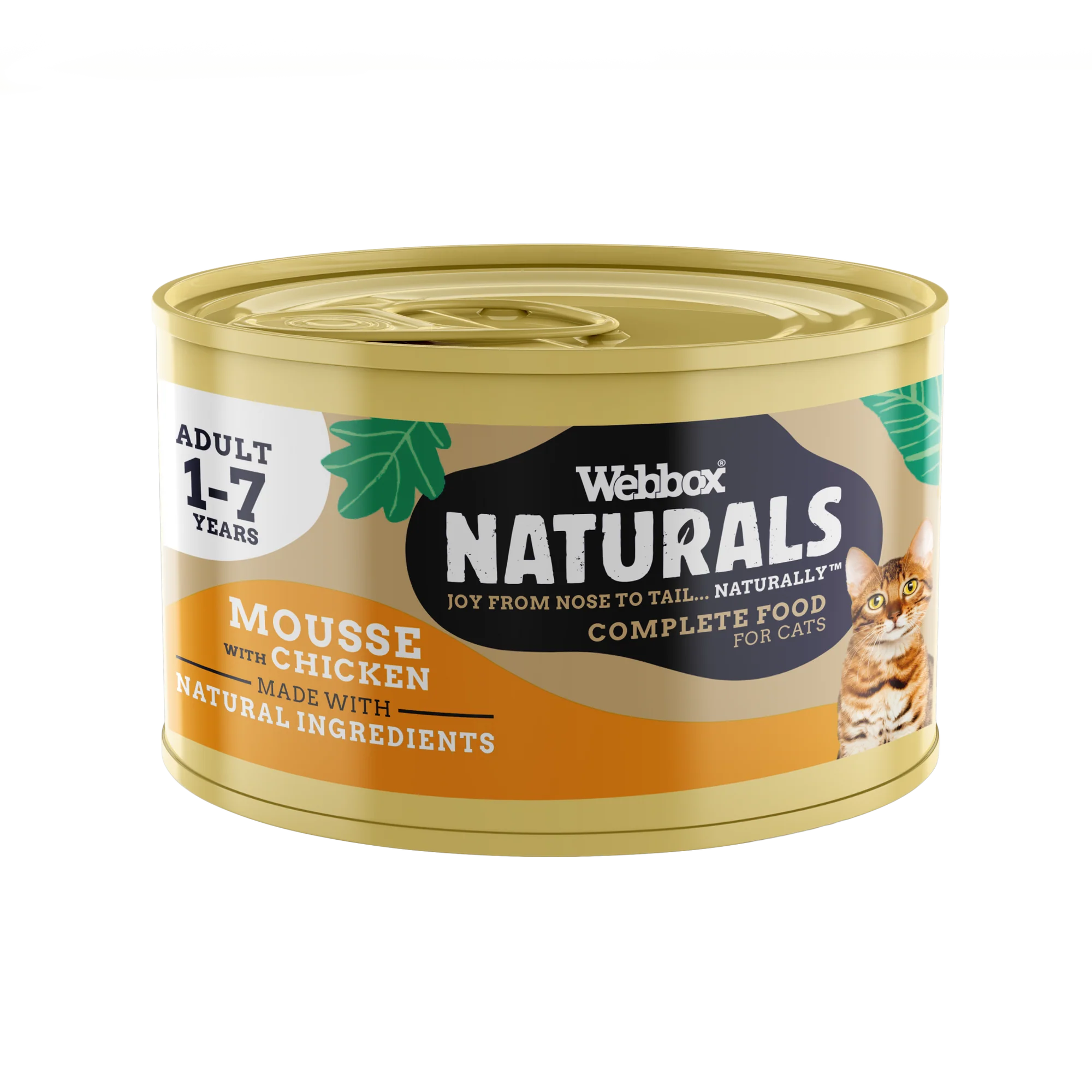 Webbox Naturals Mousse with Chicken, Wet Cat Food, 85g